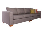 Sofa Modular 4 Cuerpos Monaco Bariloche Alto Trafico Gris iso