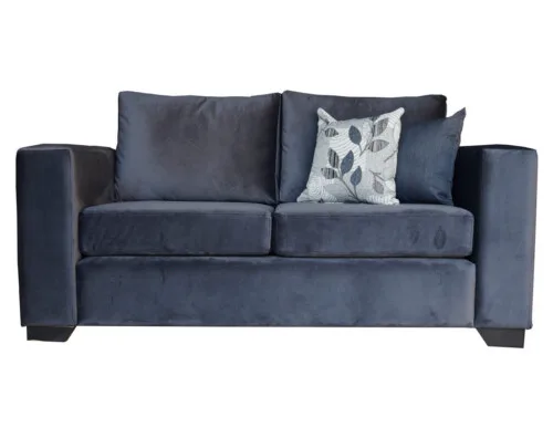 Sofa Monaco de dos cuerpos tapiz de felpa art color gris
