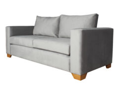 Sofa Thomas Felpa Art Gris Pata Miel Angulo 200 Cms Iso