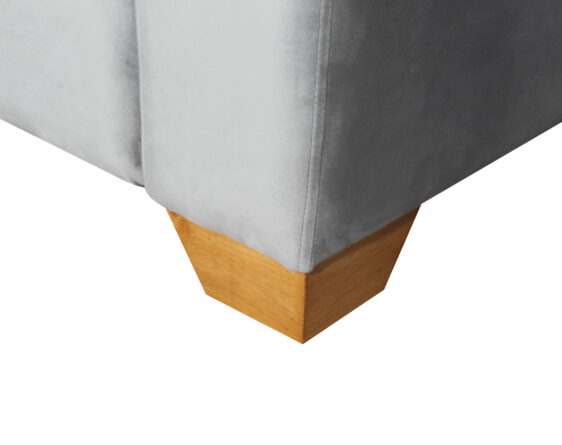 Sofa Thomas Felpa Art Gris Pata Miel Angulo 200 Cms Pata Sofa Thomas Felpa Art Gris Pata Miel Angulo 200 Cms Pata