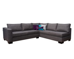 Sofá Modular a medida con detalle pespunte en cojinería y brazos