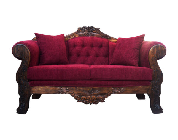 Retapizado antiguo sofá tapizado en Altea burdeo
