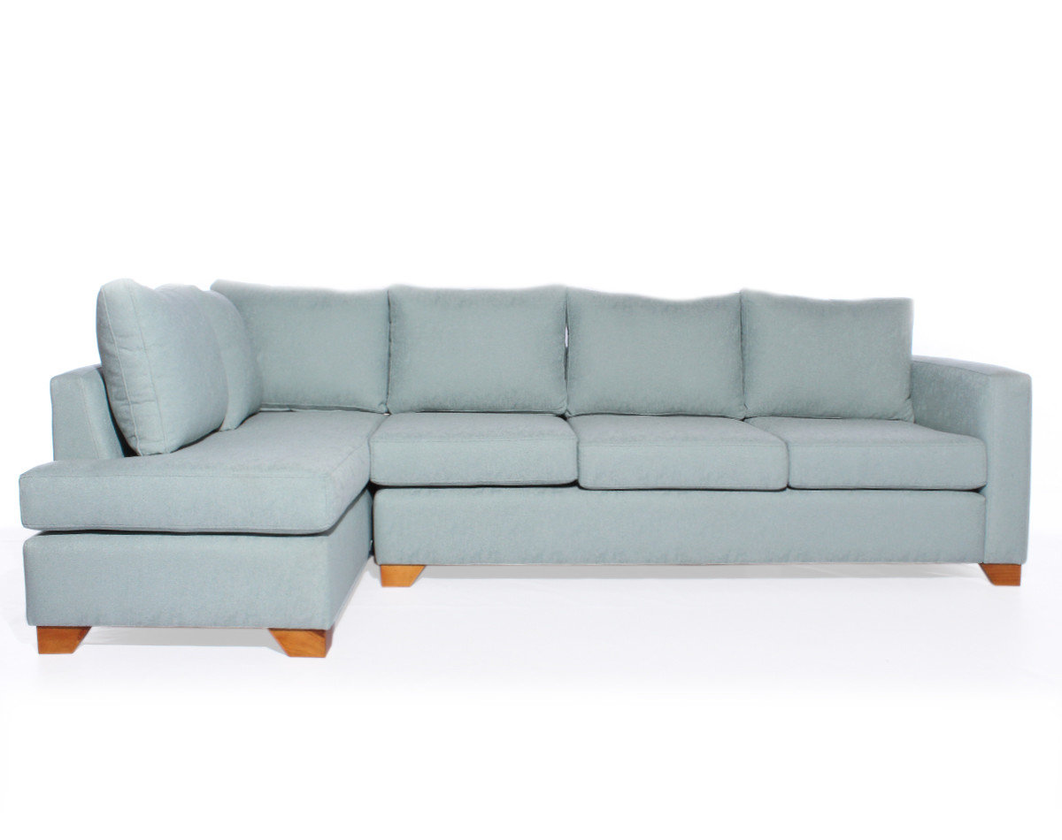 sofa seccional con respaldo en chaise longue personalizado