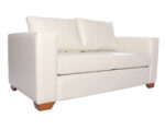 Sofa 2 cuerpos Monaco Cuero PU Clean Color Marfil iso