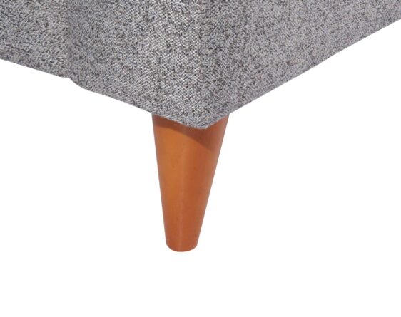 Sofa 3 cuerpos Tai Chenille FD gris patas conicas