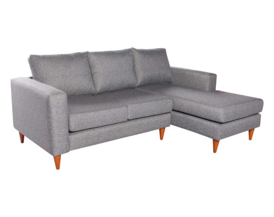 Sofa Seccional Tai derecho Chenille FD gris iso Sofa Seccional Tai derecho Chenille FD gris iso