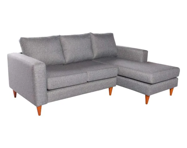 Sofa Seccional Tai derecho Chenille FD gris iso