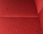 Sofa seccional Tai derecho Fur rojo tapiz