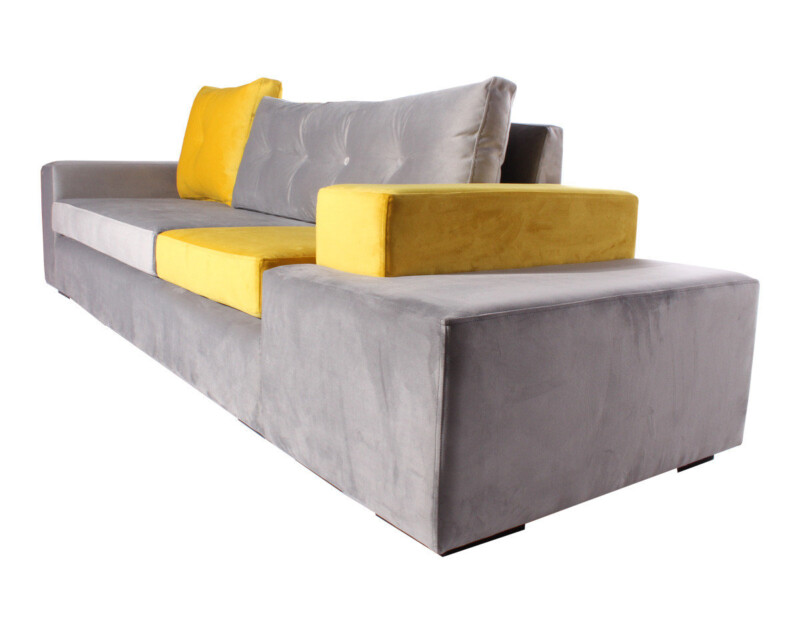 sofa modular con pouf