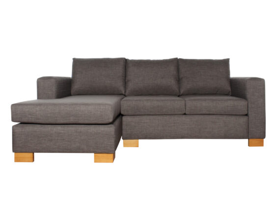 Sofa Cama Seccional Izquierdo 15 Plazas Bariloche Gris