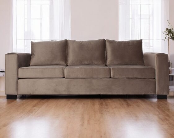 sofá 3 cuerpos mónaco felpa art sofá 3 cuerpos mónaco felpa art