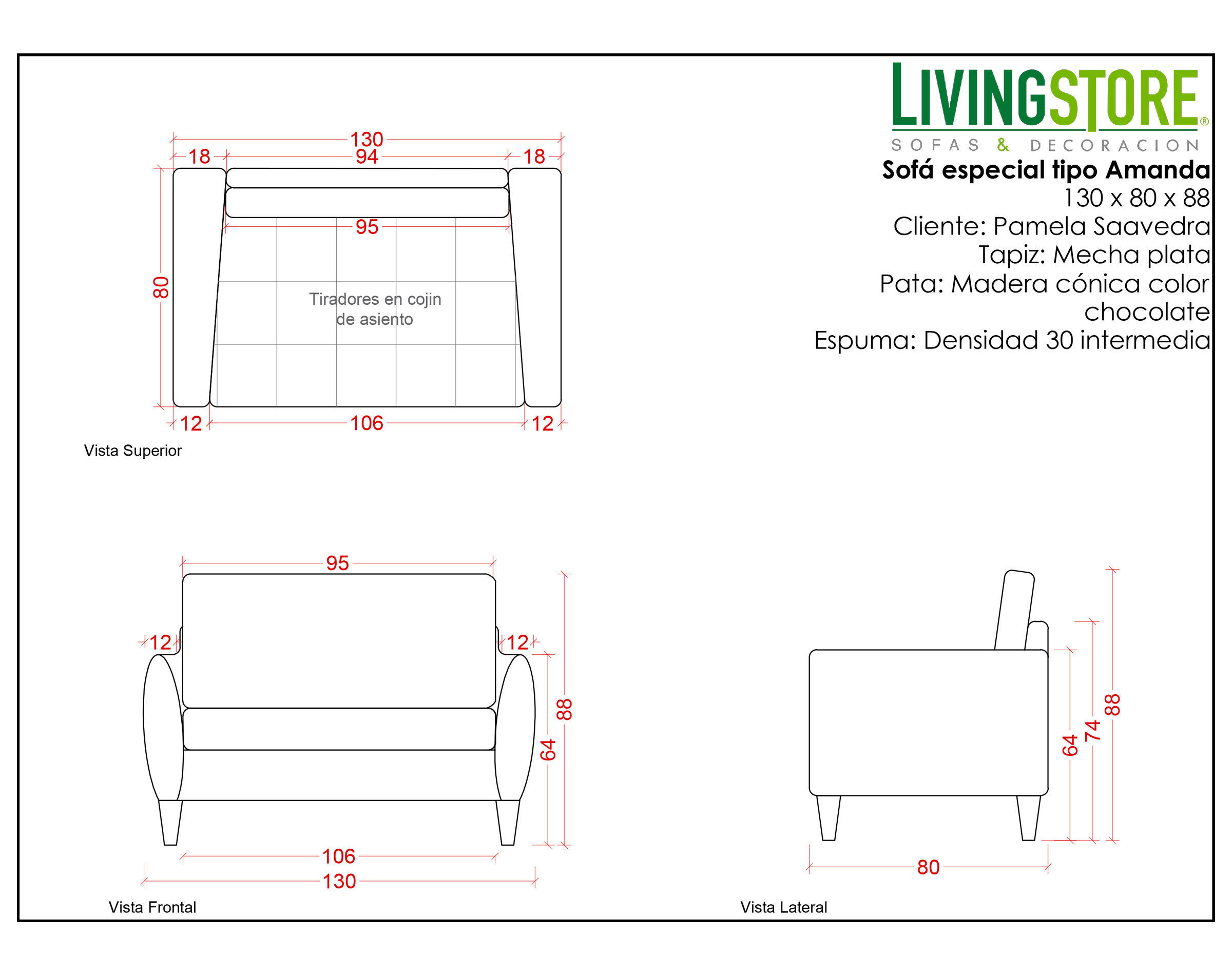 planimetria sofa 2 cuerpos