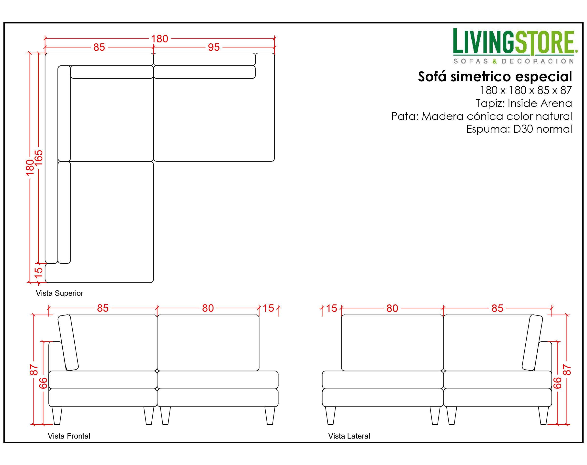 diseño de sofa esquinero