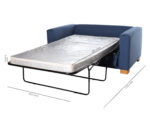 Sofa Cama urban 2 Cuerpos Iso 168 Cms Medida Calafate Azulindigo