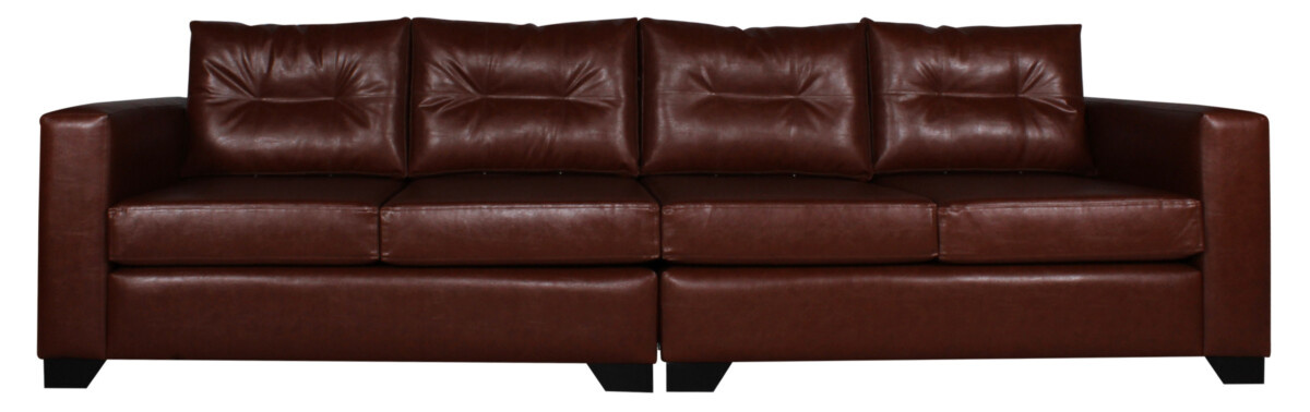 Sofa 4 Cuerpos Pu Clean Habano Cort01