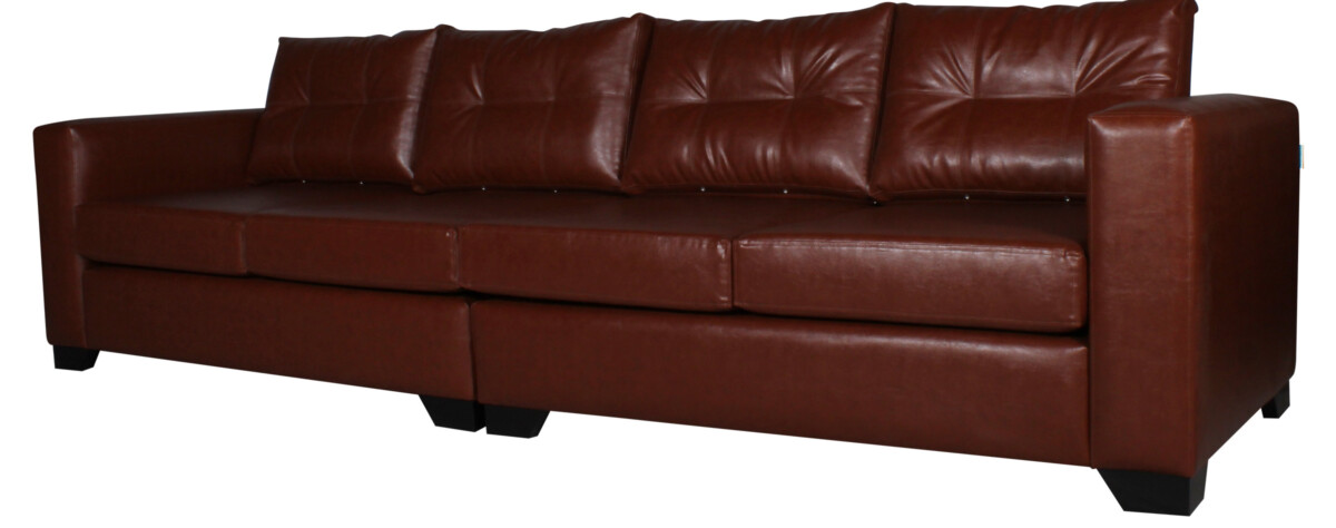 Sofa 4 Cuerpos Pu Clean Habano Cort02