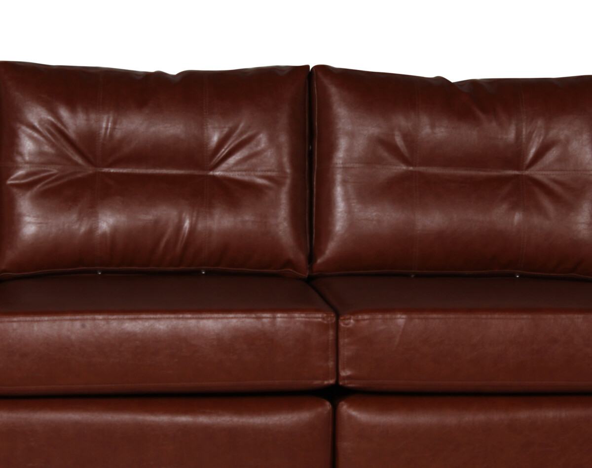 Sofa 4 Cuerpos Pu Clean Habano Detalle