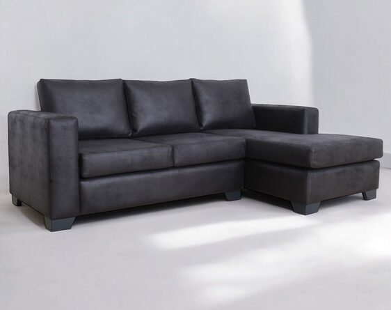 sofá seccional mónaco derecho cuero bonded 30% sofá seccional mónaco derecho cuero bonded 30%