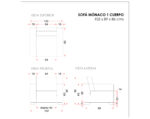 planimetria sofa monaco 2 cuerpo