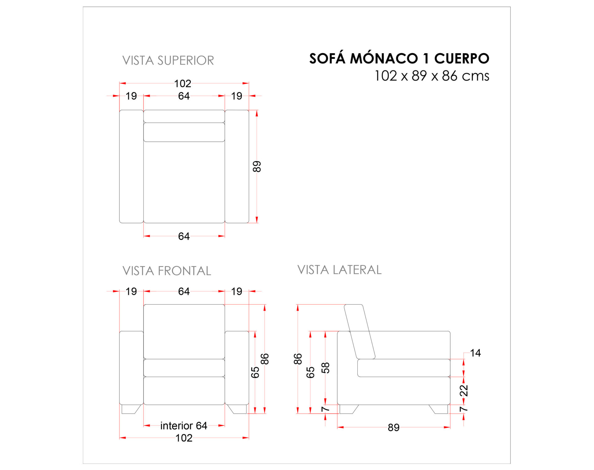 planimetria sofa monaco 2 cuerpo