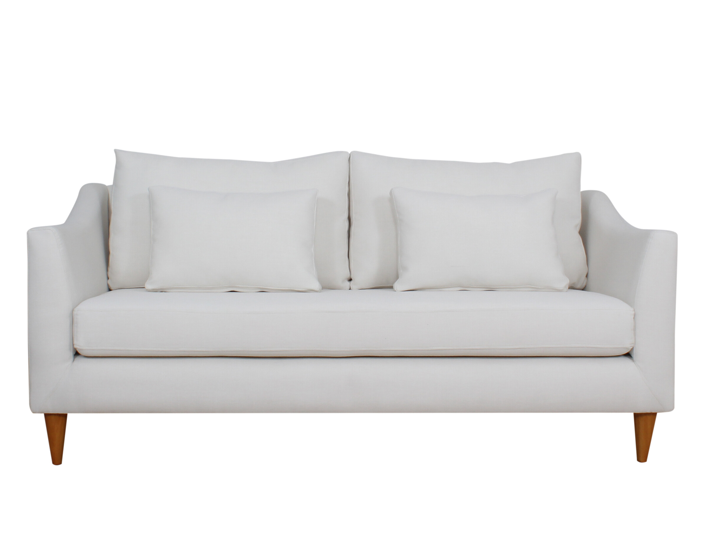 Sofa 2 Cuerpos Brazo Curva