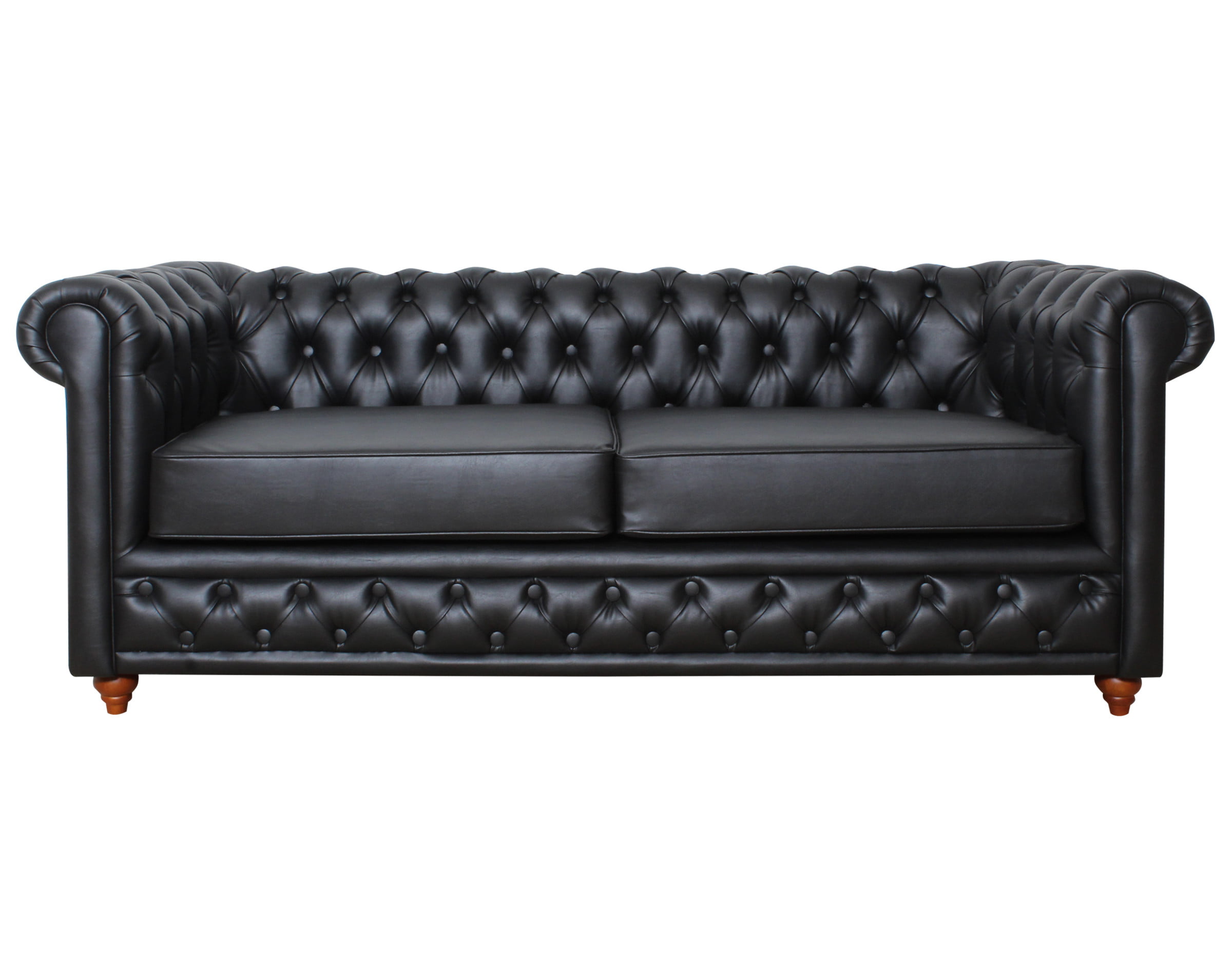Sofa Chester Cuero Negro