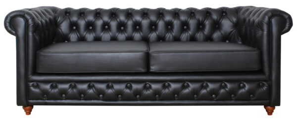 Sofa Chester Cuero Negro11