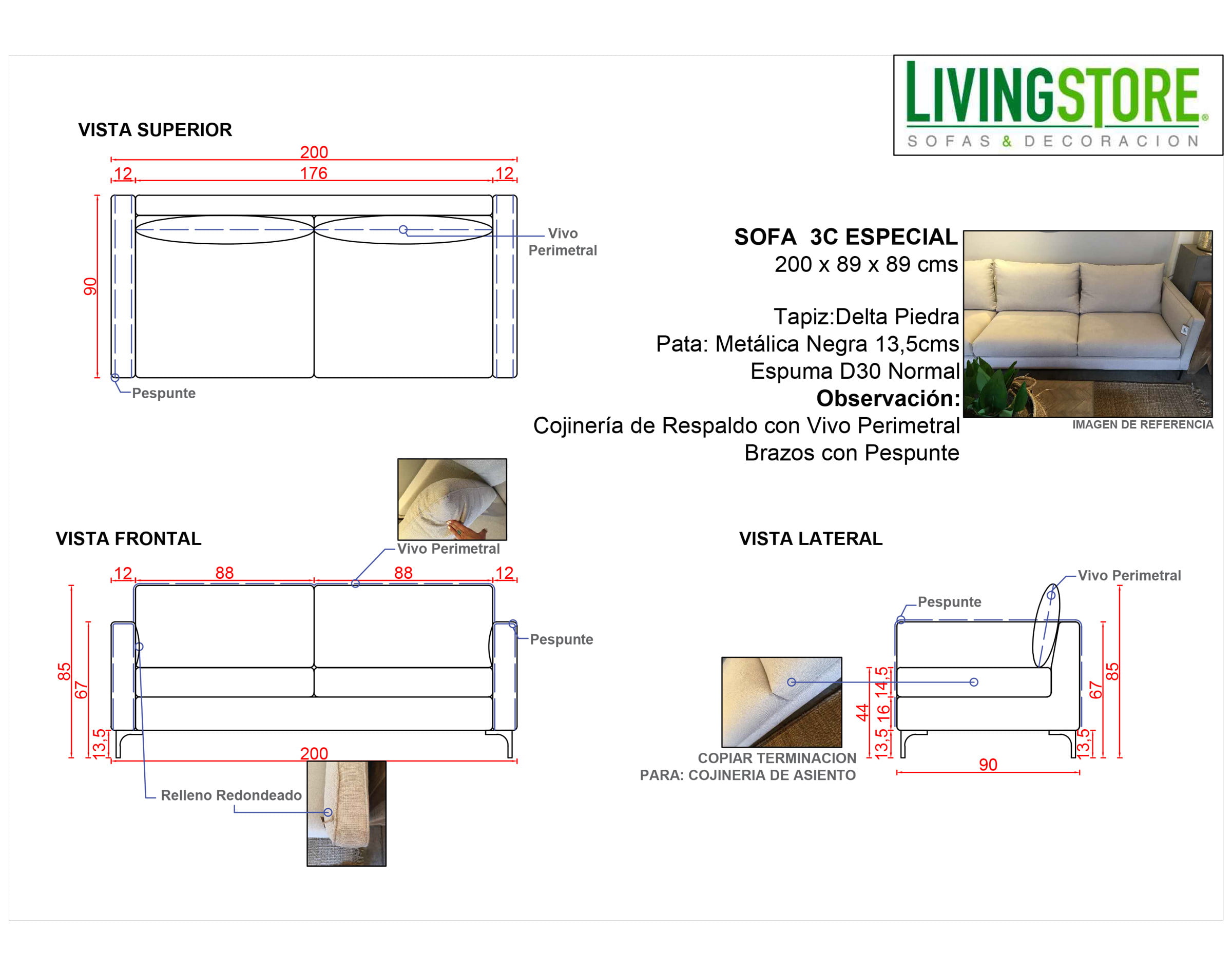 Sofa Personalizado Delta Planiemtria