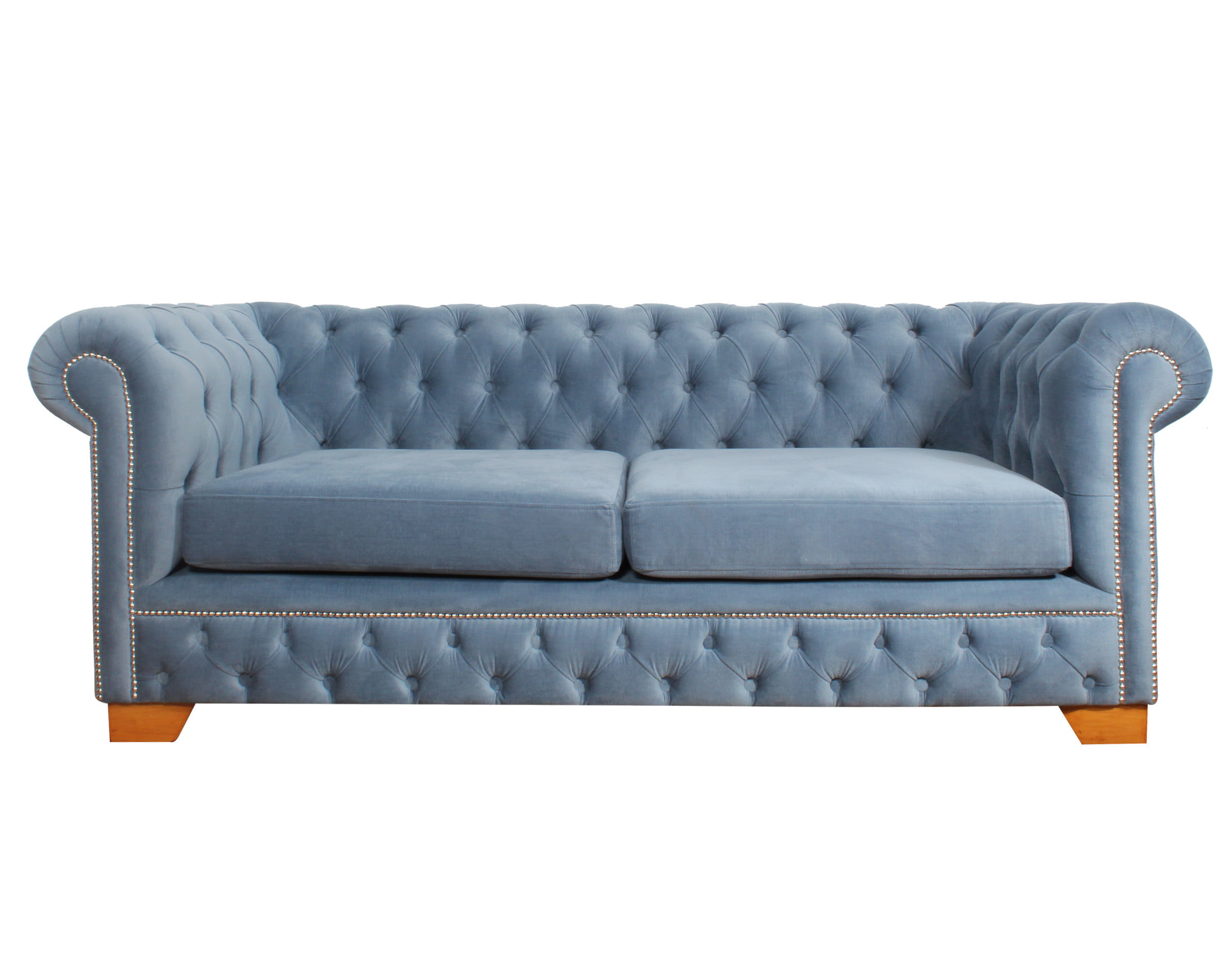 Sofá Chesterfield capitoné con clavo tapicero y felpa grabado - Living  Store - Tienda de sofás y sillones | Santiago y Regiones