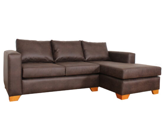 Sofa Seccional Der Cuero Bonded 70 Dk Brown2 Sofa Seccional Der Cuero Bonded 70 Dk Brown2