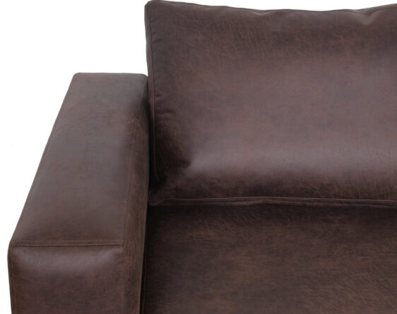 Sofa Seccional Izq Cuero Bonded 70 Dk Brown3 Sofa Seccional Izq Cuero Bonded 70 Dk Brown3
