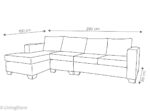 trazo sofa seccional monaco izquerdo + butaca