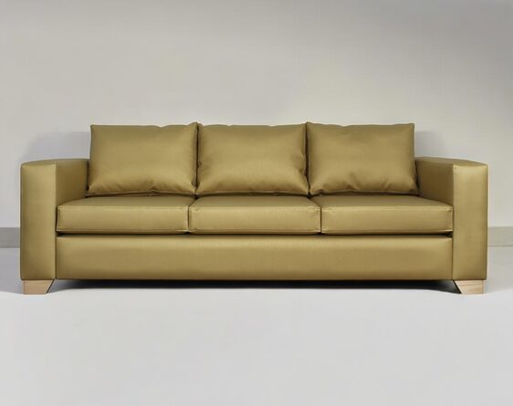 sofá 3 cuerpos mónaco cuero sintético pu sofá 3 cuerpos mónaco cuero sintético pu