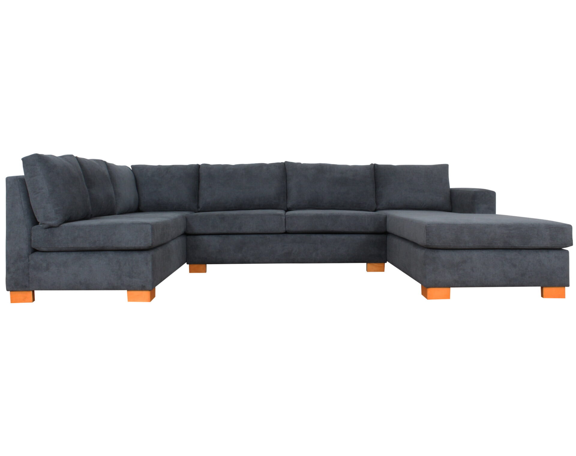 sofa modular u finesse gris azul