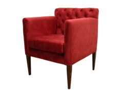 poltrona vita capitone felpa rojo iso