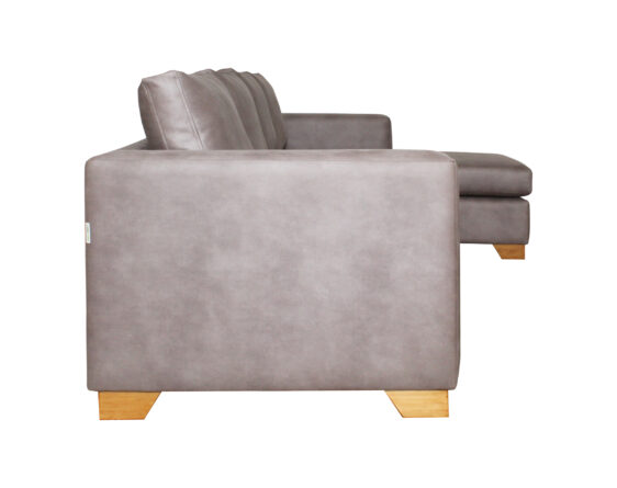 sofá seccional mónaco derecho cuero bonded 30% + butaca sofá seccional mónaco derecho cuero bonded 30% + butaca