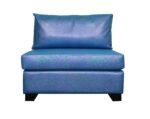 sillon cama 1 cuerpo sin brazos bubba blue frente