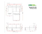 planimetria seccional cama 1.5 izquierdo