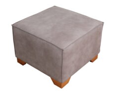 pouf cuadrado pespunte bonded 30% beige iso