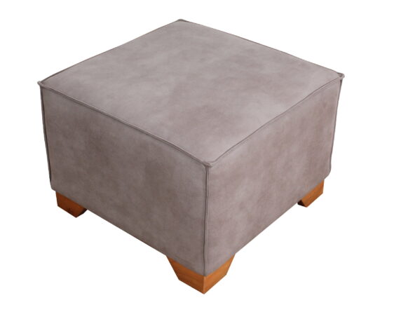 pouf cuadrado pespunte bonded 30% beige iso