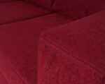 sofa sidelli rojo detalle brazo
