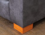 sofa thomas 2d tela envejecida negro pata