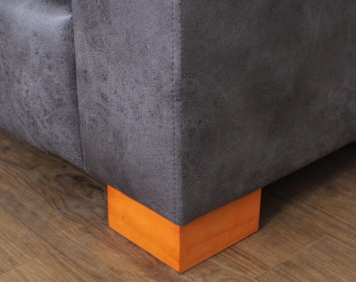 sofa thomas 2d tela envejecida negro pata
