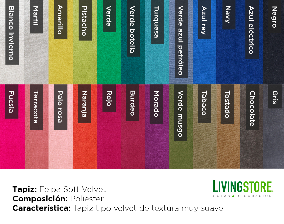 catalogo felpa soft velvet 2024