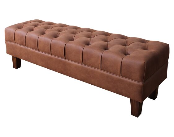 banqueta capitoné cuero bonded 30%