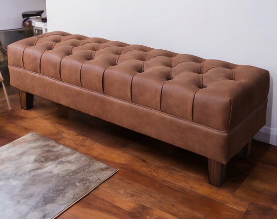 banqueta capitoné cuero bonded 30%