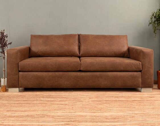 sofá cama queen size urban cuero bonded 70%