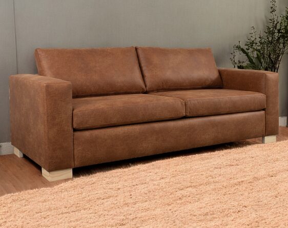 sofá cama queen size urban cuero bonded 70%