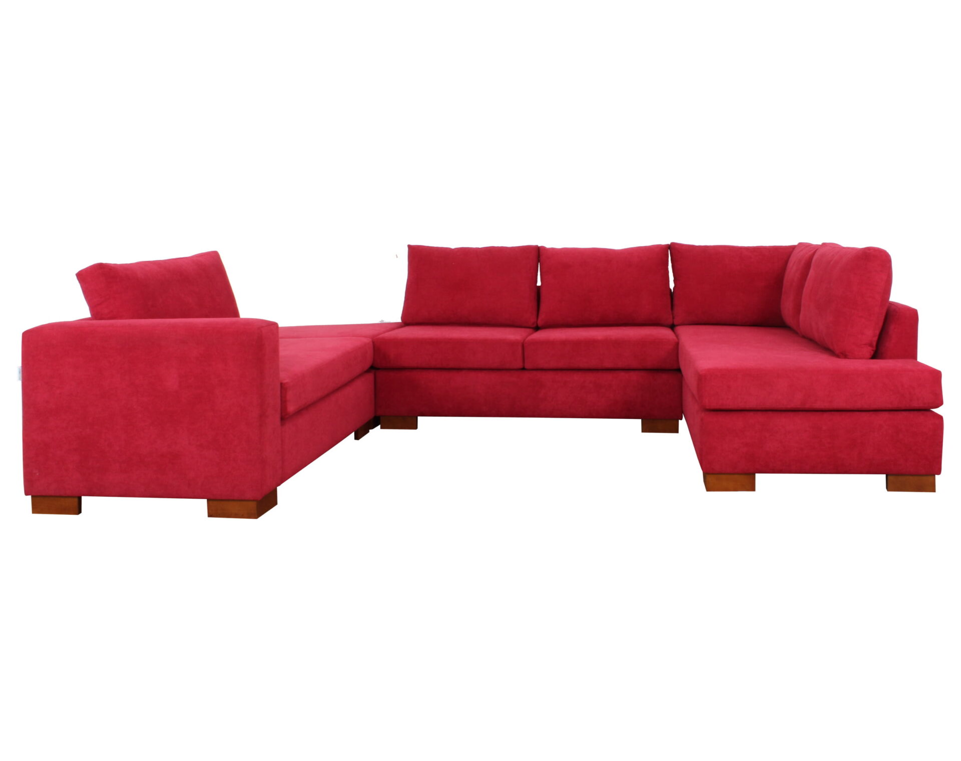 sofa modular u finesse bermellon frente