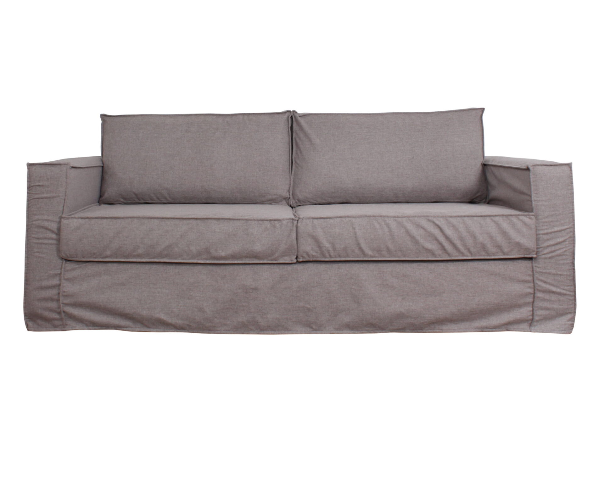 sofa monaco 3 cuerpos especial + funda santorini pespunte frente